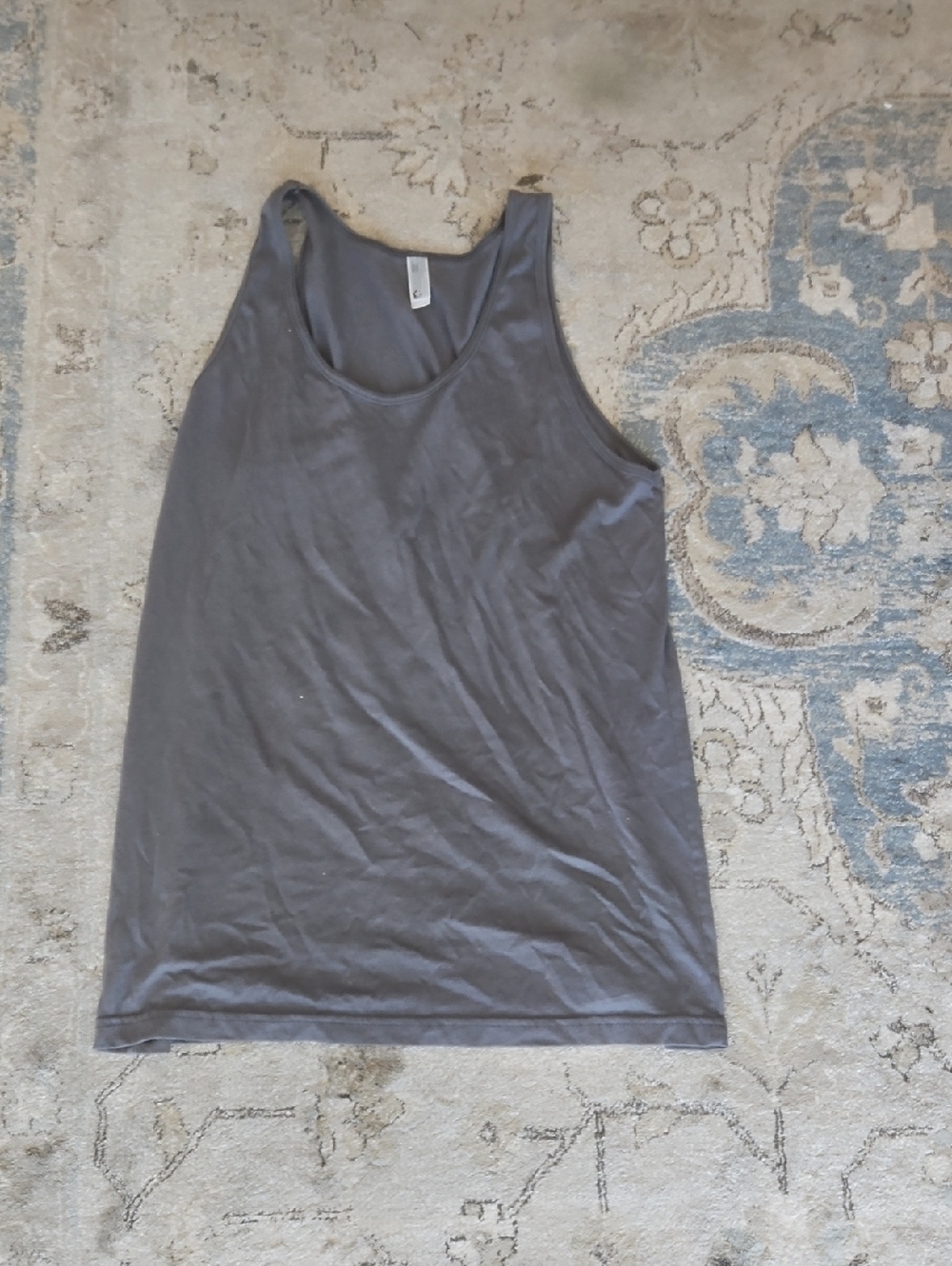 American Apparel Charcoal Gray Tank Top